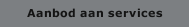Aanbod aan services